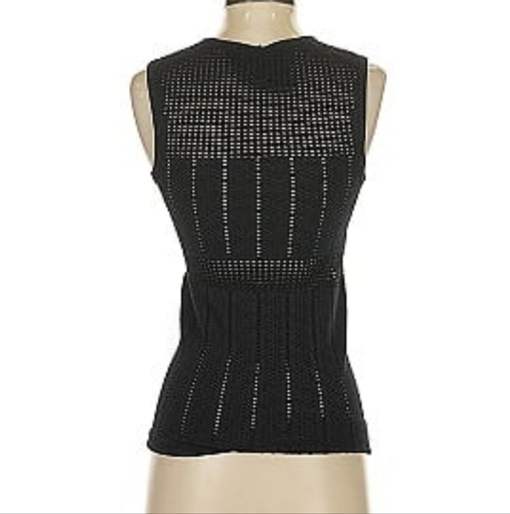 10 Crosby Derek Lam Tops - 10 Crosby Derek Lam Black Ruffled Tank Top